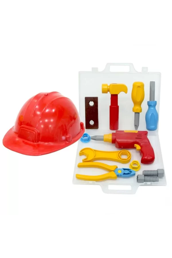 Nessiworld Minik Usta Çantalı Baretli Tamir Seti