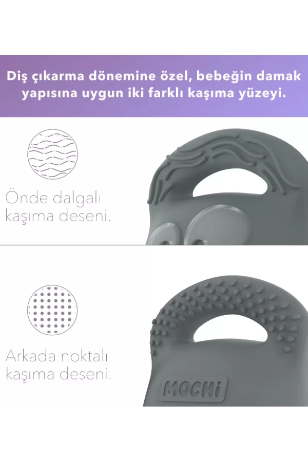 Nessiworld  Mochi Diş Kaşıyıcı Gri