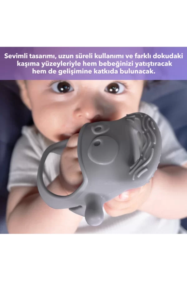 Nessiworld  Mochi Diş Kaşıyıcı Gri