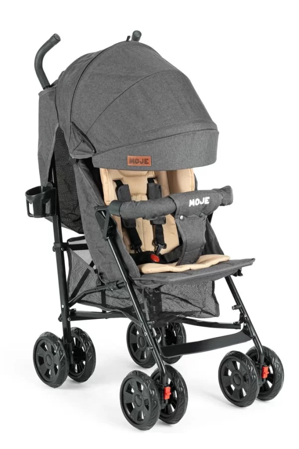 Nessiworld Moje Strong Baston Bebek Arabası Antrasit Siyah