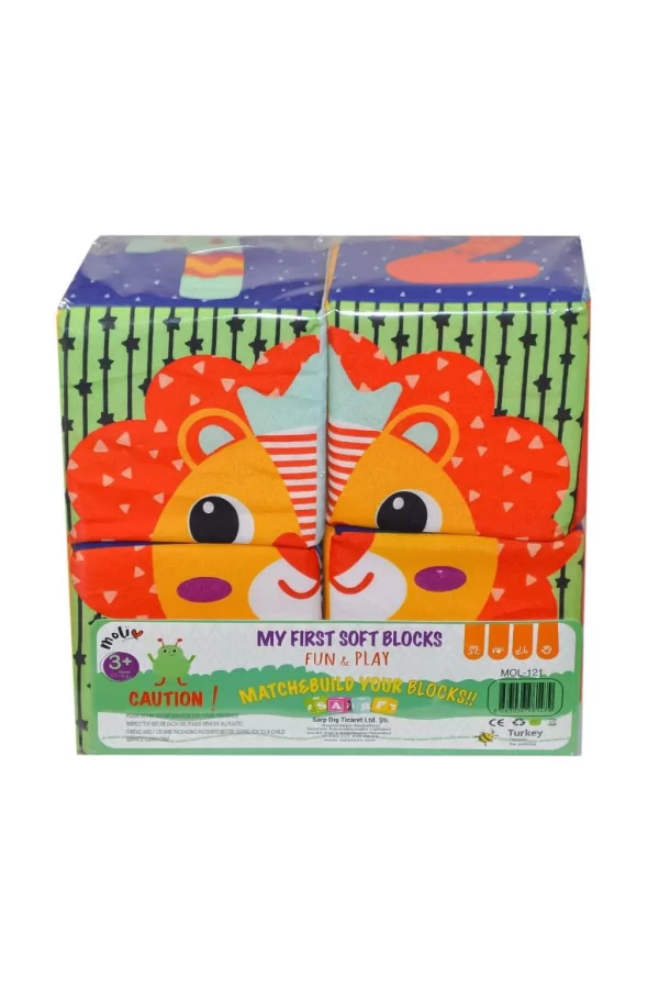 Nessiworld   MOL-121 PVC 4lü Eğitici Küp - Asya Oyuncak