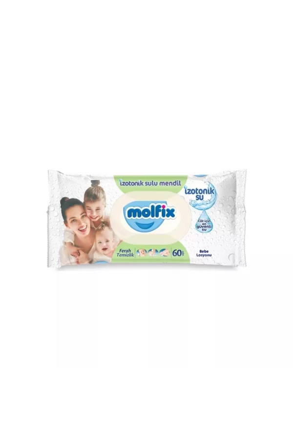 Nessiworld  Molfix İzotonik Sulu Ferah Temizlik Islak Havlu Mendil 3Lü 180 Yaprak
