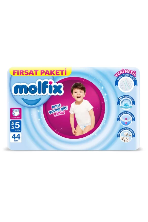 Nessiworld  Molfix Külot Bez Fırsat Paketi 5 Beden 12-17 Kg 44 Adet