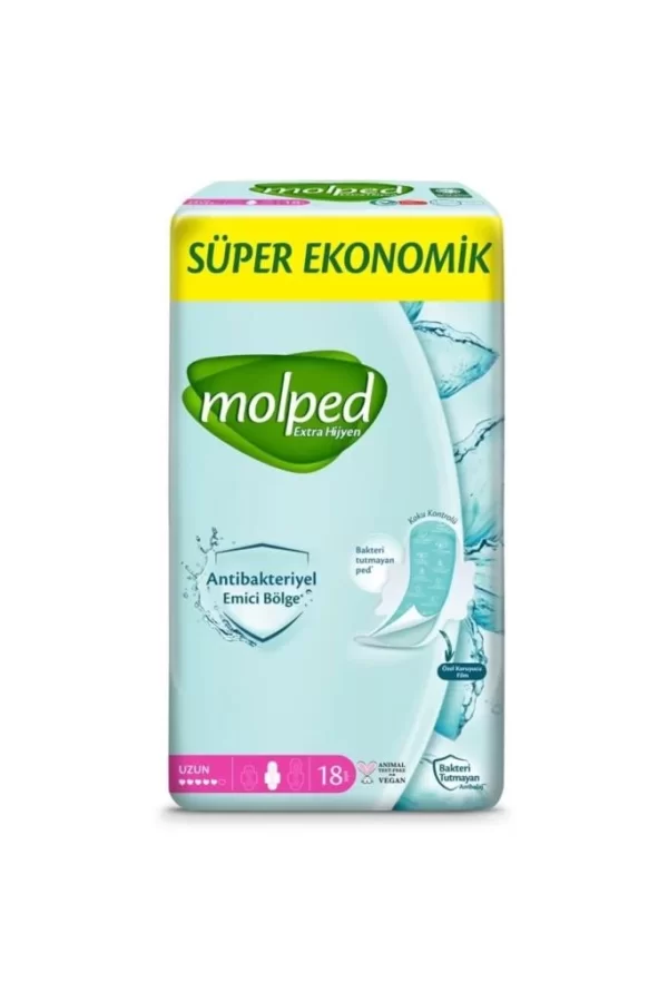 Nessiworld  Molped Extra Hijyen Uzun Ped Süper Eko 18 Adet
