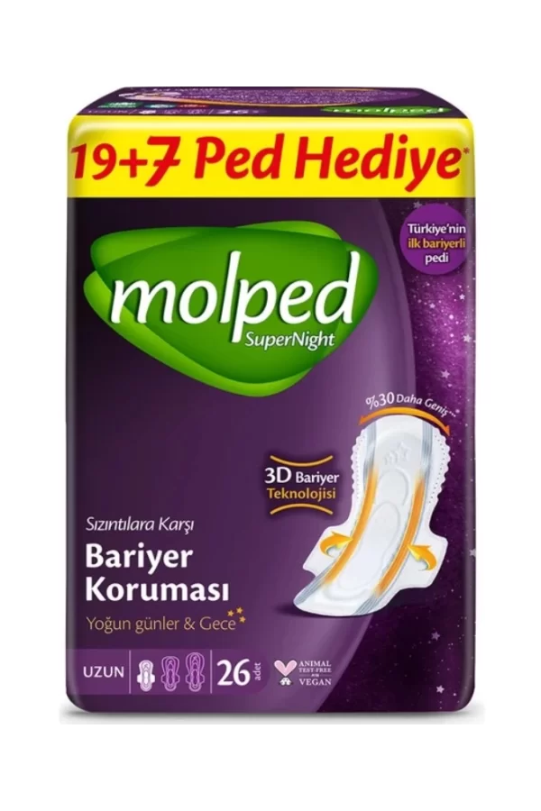 Nessiworld  Molped SüperNight Süper Gece Ped 26 Adet