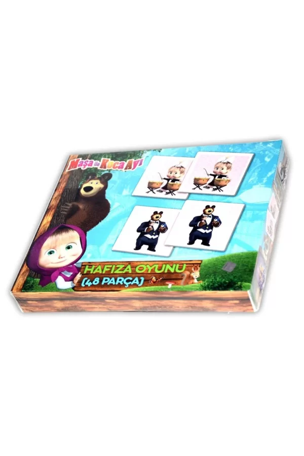 Nessiworld MS7572 Maşa ile Koca Ayı Hafıza Oyunu -Laço