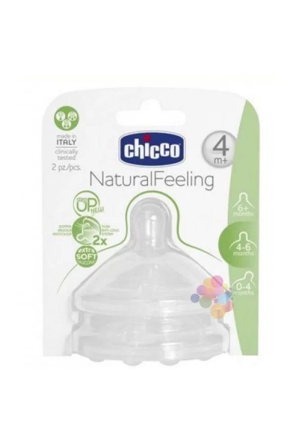 Nessiworld    NaturalFeeling Biberon Emziği 4 Ay+ Akış Ayarlı 2li