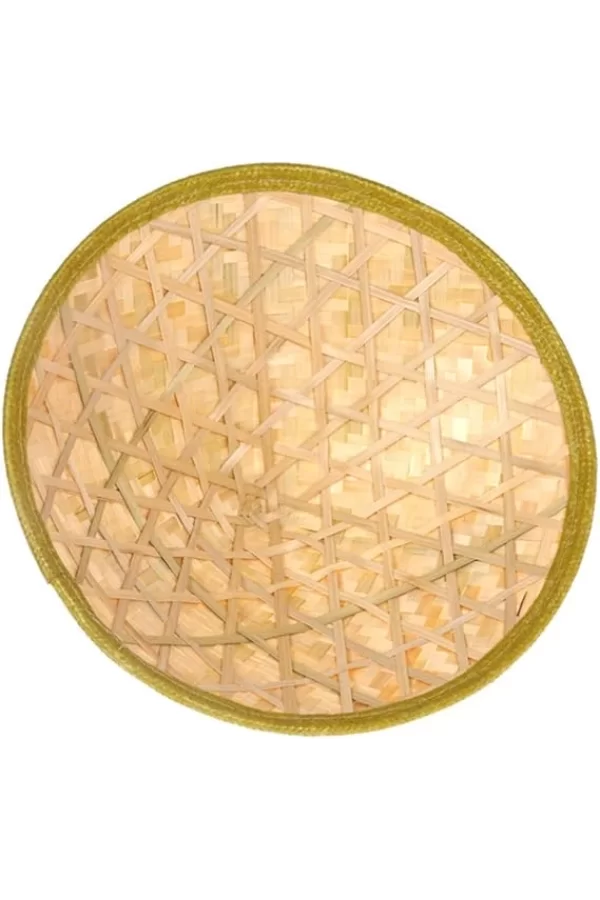 Nessiworld  Naturel Renk Cambodia Kamboçyalı Vietnam Şapkası PVC Hasır