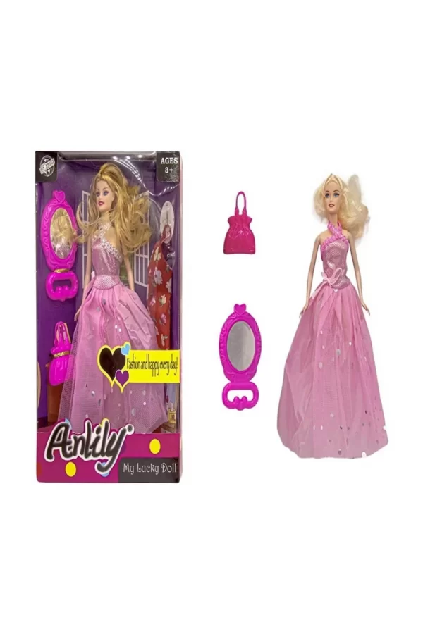Nessiworld Oydaş Anlily Aynalı Çantalı Yedek Elbiseli Bebek 02280