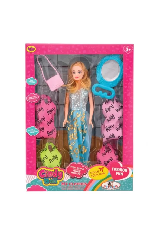 Nessiworld Oydaş Anlily Aynalı Çantalı Yedek Elbiseli Bebek 02280