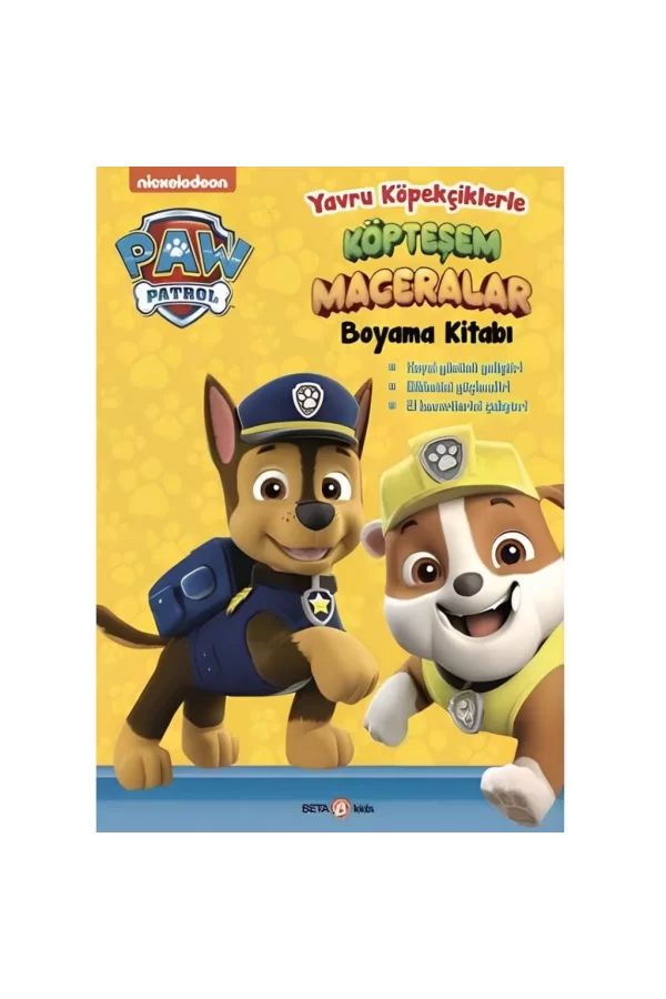 Nessiworld  Paw Patrol Köpteşem Maceralar Boyama Kitabı