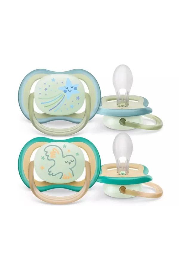 Nessiworld  Philips Avent Ultra Air Gece Emzik 0-6 Ay Erkek
