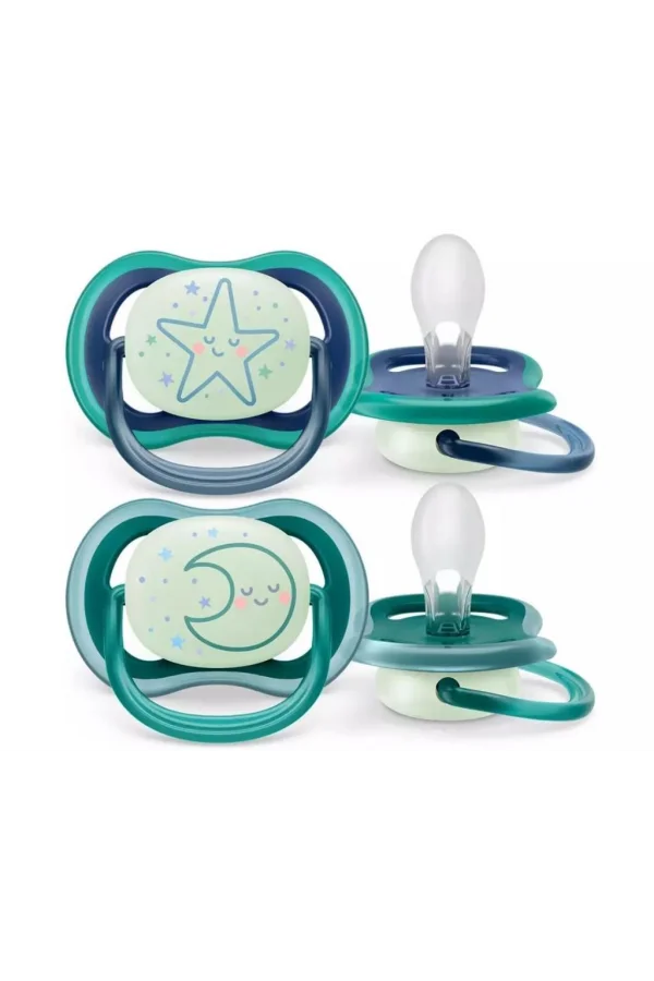 Nessiworld  Philips Avent Ultra Air Gece Emzik 6-18 Ay Erkek