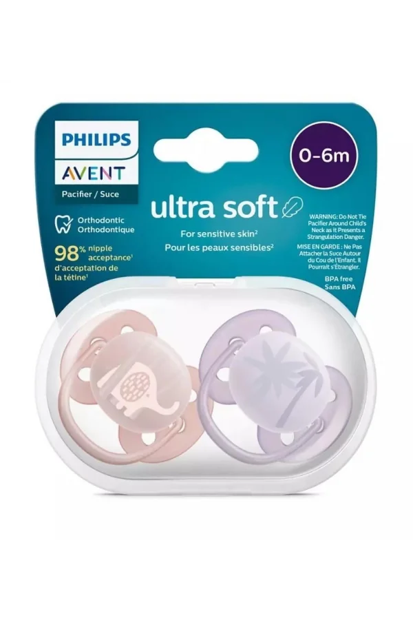 Nessiworld  Philips Avent Ultra Yumuşak Emzik 0-6 Ay Kız