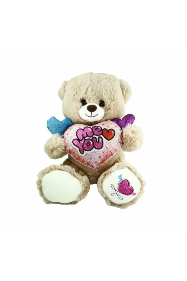 Nessiworld PJH2322 Peluş Kalpli Ayı 30 cm