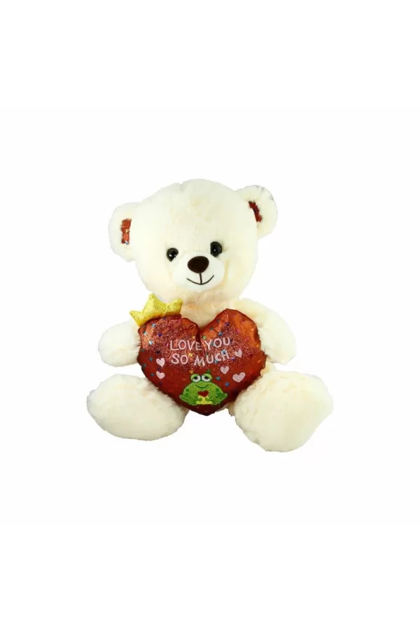 Nessiworld  PJH2323 Peluş Kalpli Ayı Love You 30 cm