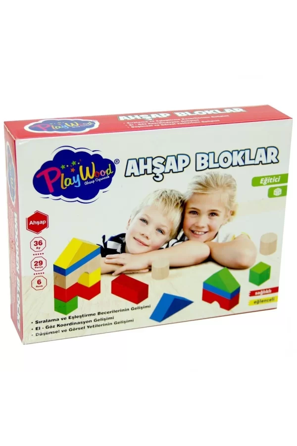 Nessiworld  PlayWood 29 Parça Ahşap Bloklar
