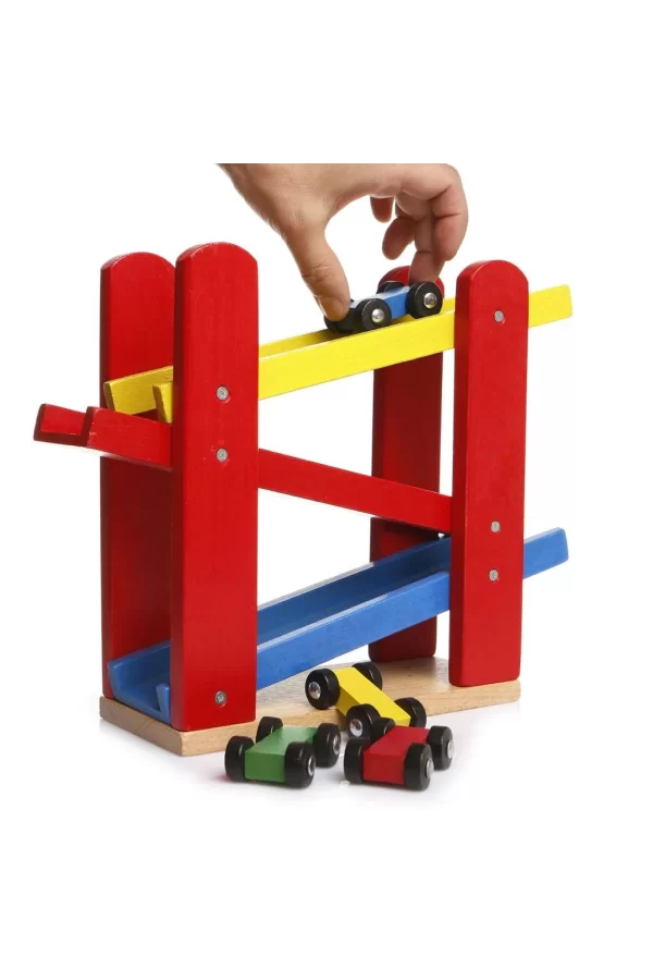 Nessiworld  PlayWood Ahşap Otopark 5 Araba İlaveli 382