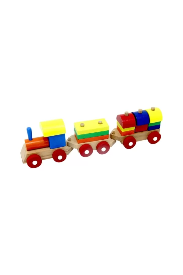 Nessiworld  PlayWood Eğitici Ahşap Bloklu Bultak Tren 351