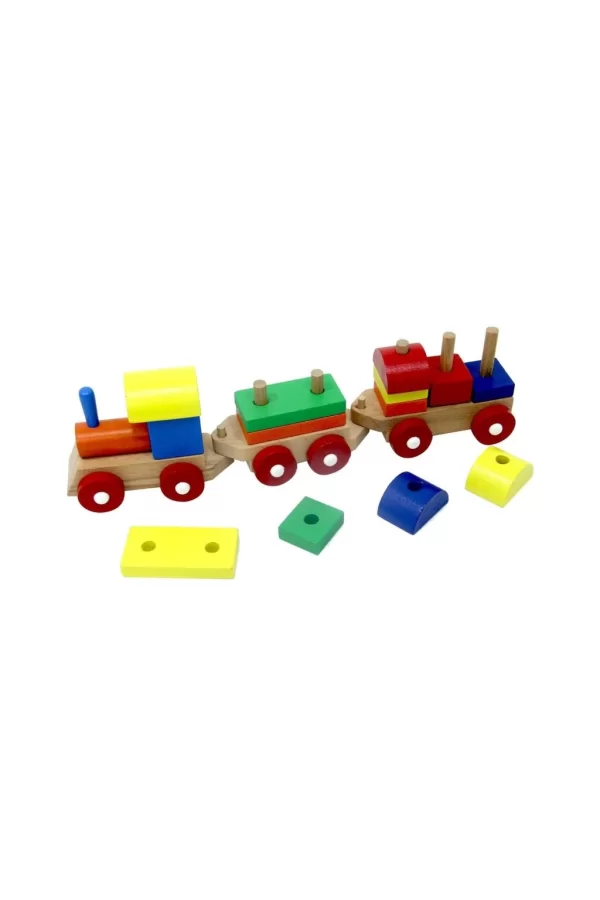 Nessiworld  PlayWood Eğitici Ahşap Bloklu Bultak Tren 351