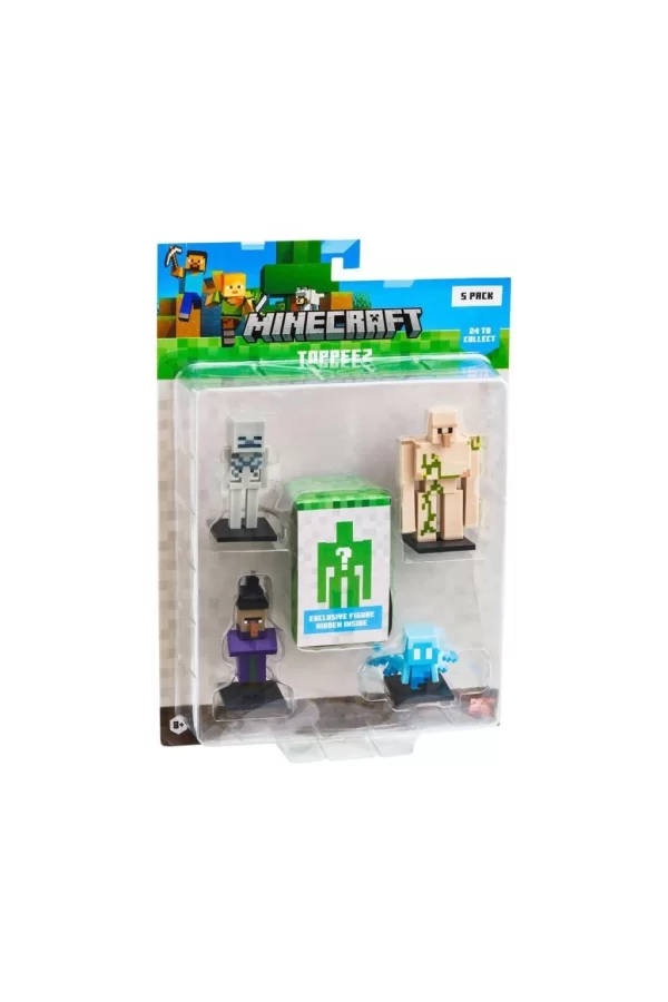 Nessiworld PMI MC2040 Minecraft 3D Figür Toppeez 5li Set