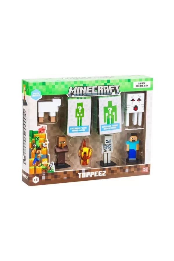 Nessiworld PMI MC2070 Minecraft 3D Figür Toppeez 8li Delüks Set