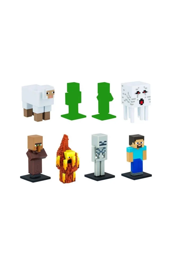 Nessiworld PMI MC2070 Minecraft 3D Figür Toppeez 8li Delüks Set