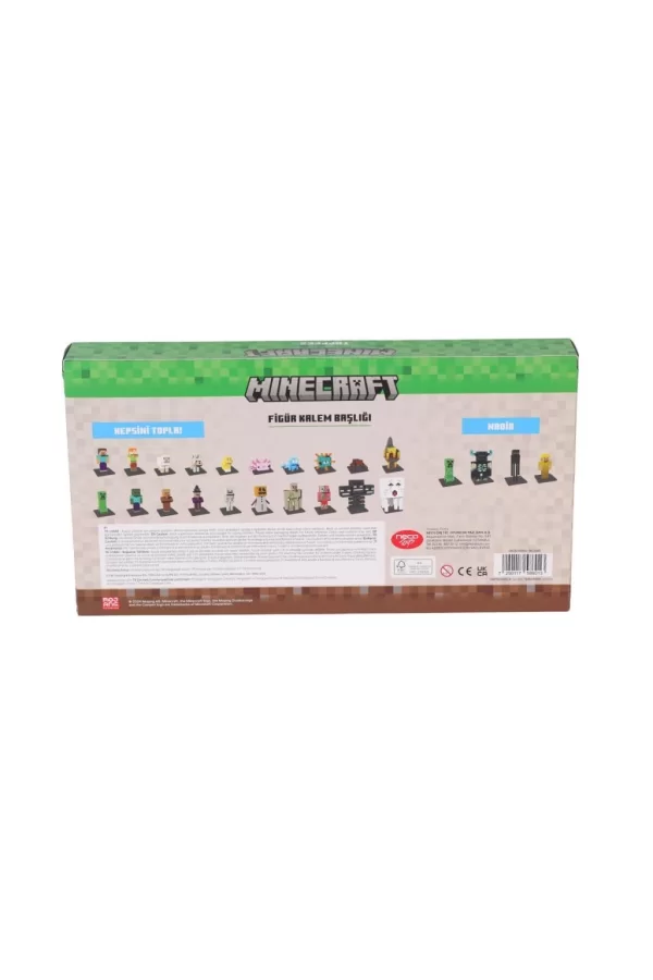 Nessiworld PMI MC2080 Minecraft 3D Figür Toppeez 12li Delüks Set