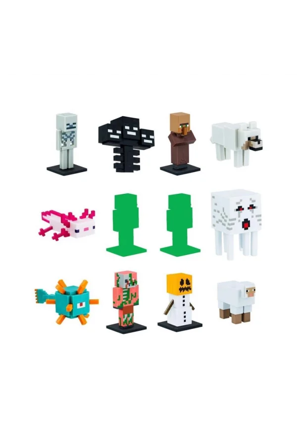 Nessiworld PMI MC2080 Minecraft 3D Figür Toppeez 12li Delüks Set
