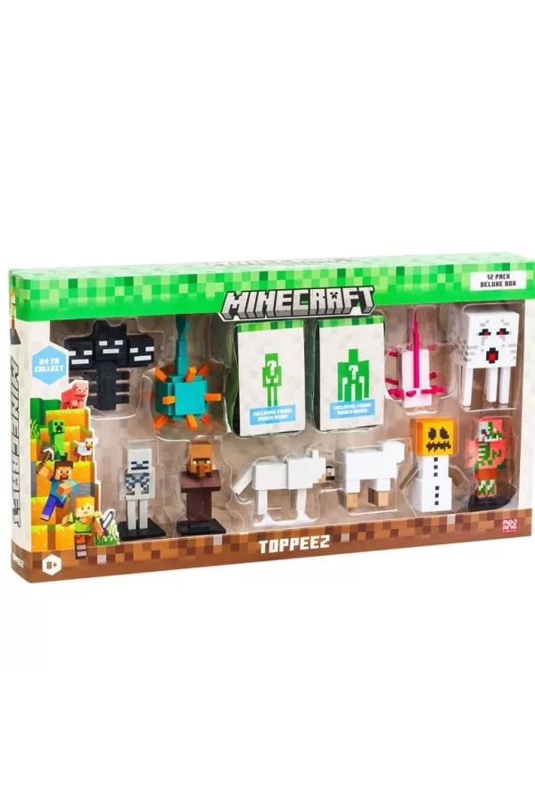 Nessiworld PMI MC2080 Minecraft 3D Figür Toppeez 12li Delüks Set