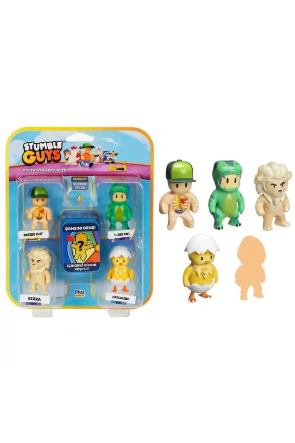 Nessiworld  PMI SG2240 Stumble Guys Figür Seti 5li -Necotoys