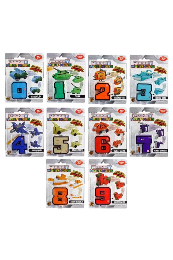Nessiworld  Pocket Morphers Dönüşebilen Numaralar (ADET FİYATIDIR)