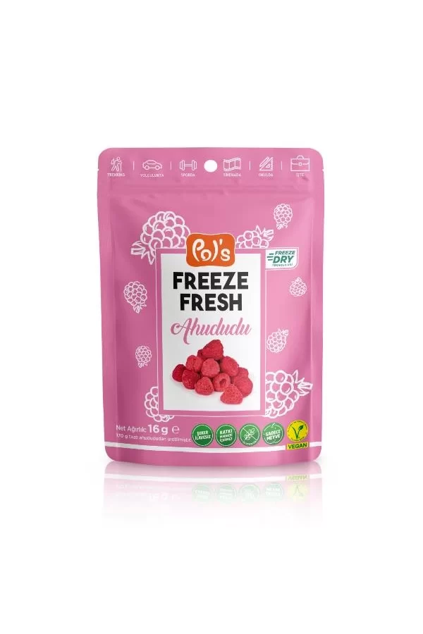 Nessiworld  Pol’s Freeze Fresh Dondurularak Kurutulmuş Ahududu 16 g