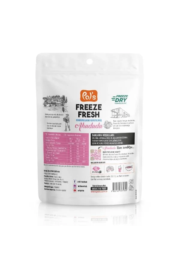 Nessiworld  Pol’s Freeze Fresh Dondurularak Kurutulmuş Ahududu 16 g