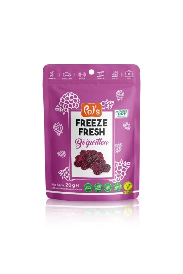 Nessiworld  Pol’s Freeze Fresh Dondurularak Kurutulmuş Böğürtlen 20 g