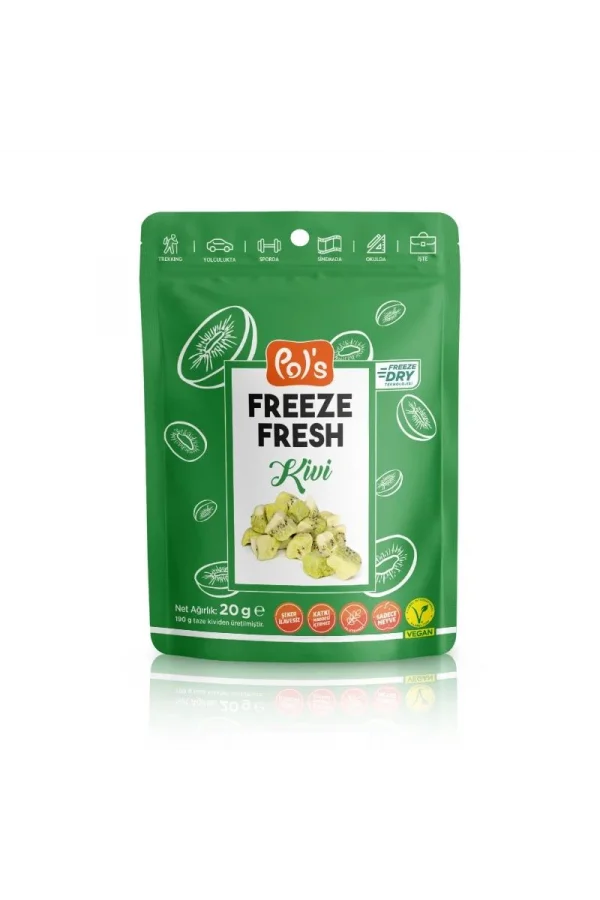 Nessiworld  Pol’s Freeze Fresh Dondurularak Kurutulmuş Kivi 20 g