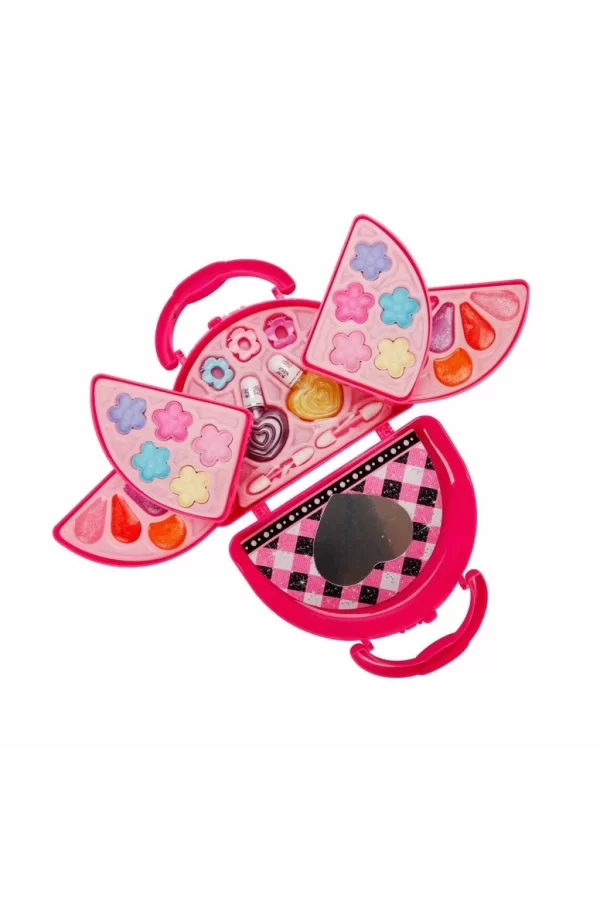Nessiworld Pretty Pinky 3 Katlı Pembe Çantalı Makyaj Seti
