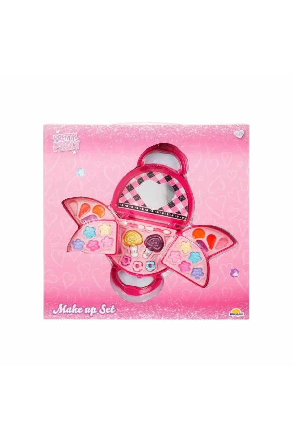 Nessiworld Pretty Pinky 3 Katlı Pembe Çantalı Makyaj Seti
