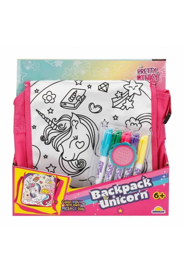 Nessiworld  Pretty Pinky Boyanabilir Desenli Unicorn Sırt Çantası