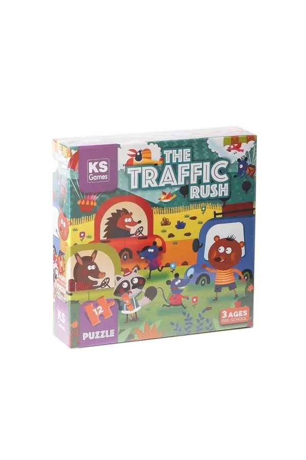 Nessiworld    PRS 32702 The Traffic Rush Pre School Puzzle 12 Parça