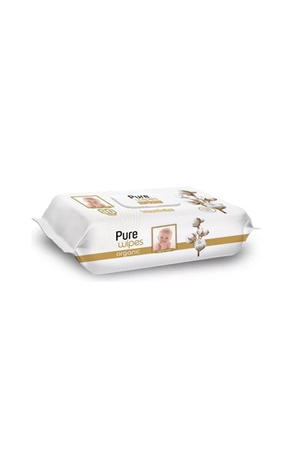 Nessiworld  Pure Baby Organic Pamuk Islak Havlu Mendil 90 Yaprak