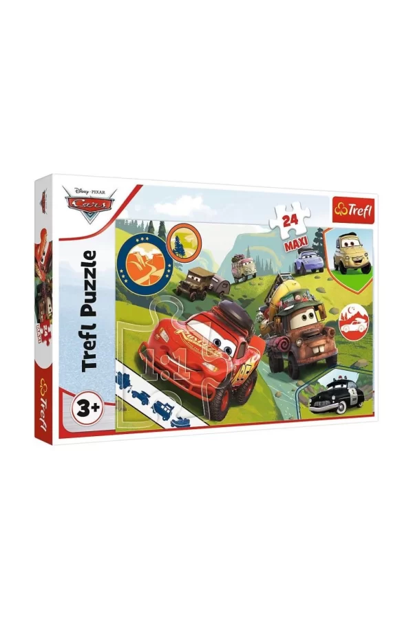 Nessiworld PUZZLE-14352 Maxi Disney Cars 3 24 Parça Çocuk Puzzle