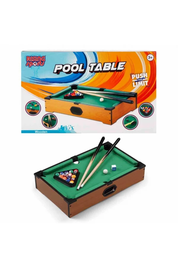 Nessiworld  Rising Sports Ahşap Masaüstü Bilardo