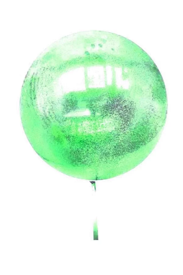 Nessiworld  Rose Gold Renk Simli Yuvarlak Şeffaf Balon 24 İnç
