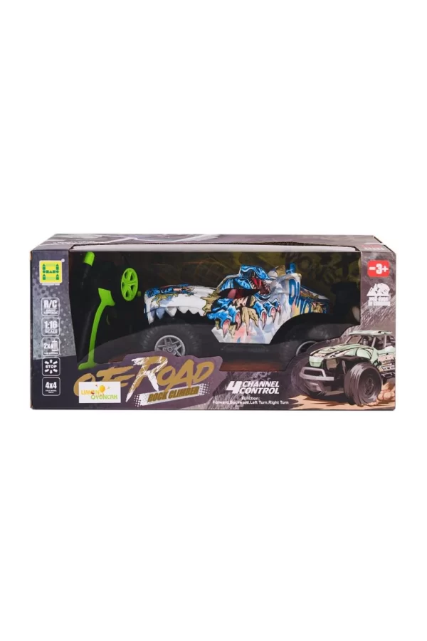 Nessiworld  SH091-503B Kumandalı Şarjlı Off Road Canavar Rock Climber 4x4 -Limon Oyuncak