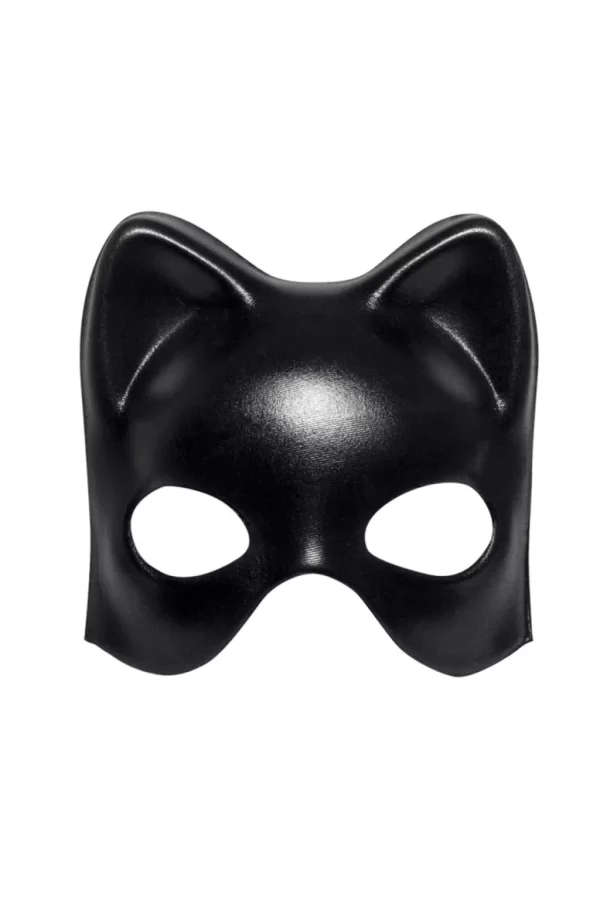 Nessiworld  Siyah Deri Görünümlü Kedi Maskesi – Cosplay & Maskeli Balo