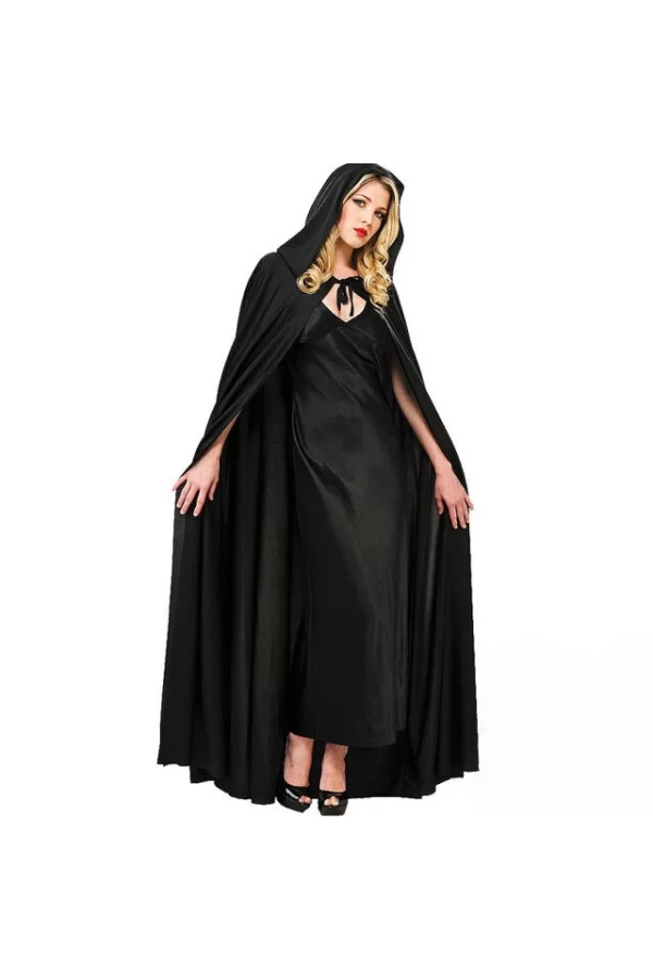 Nessiworld  Sİyah Yakalı Pelerin - Vampir Pelerin - Dracula Pelerin 90 cm