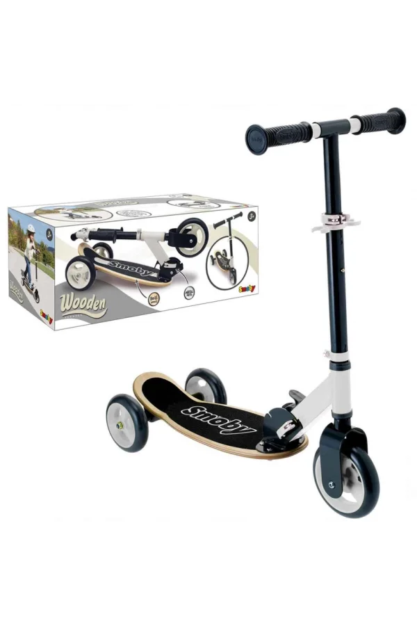 Nessiworld  Smoby Ahşap 3W Katlanabilir Scooter 7600750908