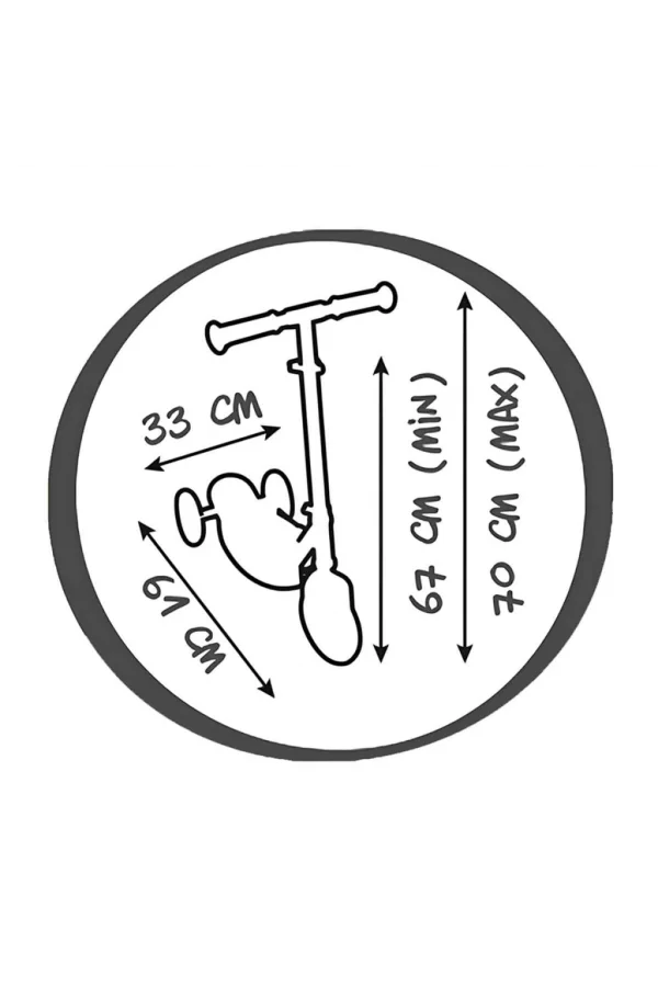 Nessiworld  Smoby Ahşap 3W Katlanabilir Scooter 7600750908