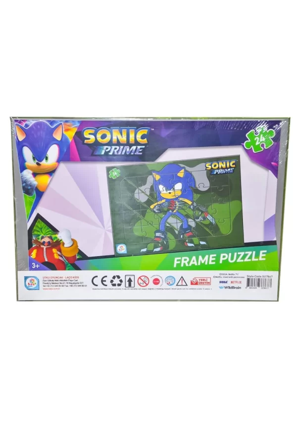 Nessiworld SO7867 Sonic 24 Parça Frame Puzzle 2- Utku Oyuncak